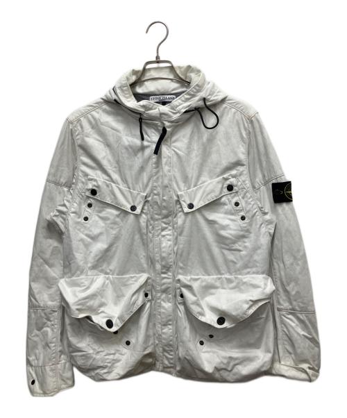 STONE ISLAND（ストーンアイランド）STONE ISLAND (ストーンアイランド) M65 Tyveck Multi Pocket Jacke ホワイト サイズ:Lの古着・服飾アイテム