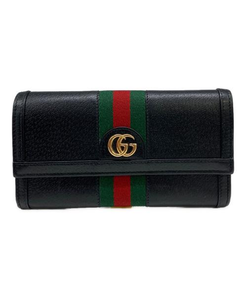 GUCCI（グッチ）GUCCI (グッチ) 長財布　	オフィディア ブラックの古着・服飾アイテム