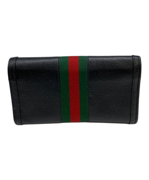 GUCCI（グッチ）GUCCI (グッチ) 長財布　	オフィディア ブラックの古着・服飾アイテム