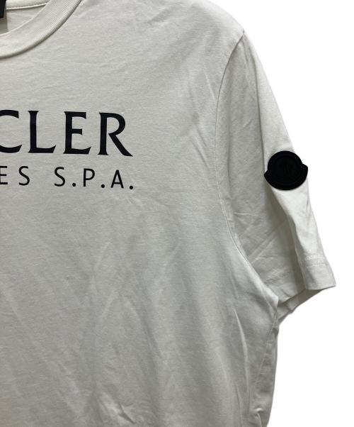 MONCLER（モンクレール）MONCLER (モンクレール) 半袖カットソー ホワイト サイズ:Mの古着・服飾アイテム