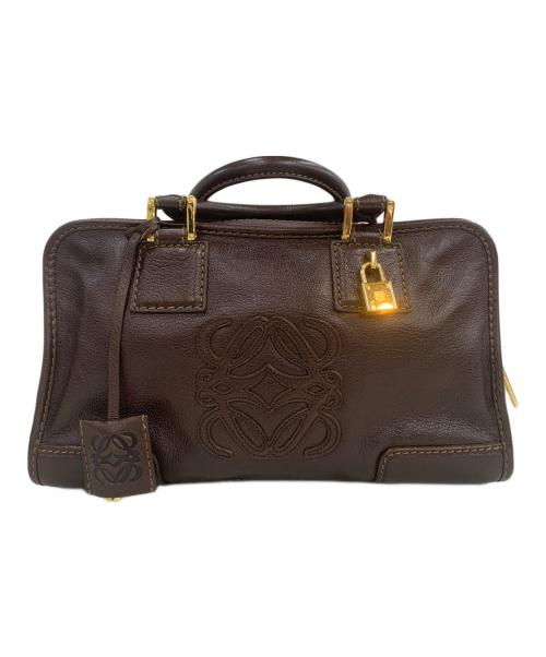 LOEWE（ロエベ）LOEWE (ロエベ) トートバッグ　アマソナ28 ブラウンの古着・服飾アイテム