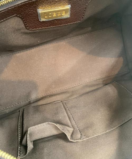 LOEWE（ロエベ）LOEWE (ロエベ) トートバッグ　アマソナ28 ブラウンの古着・服飾アイテム