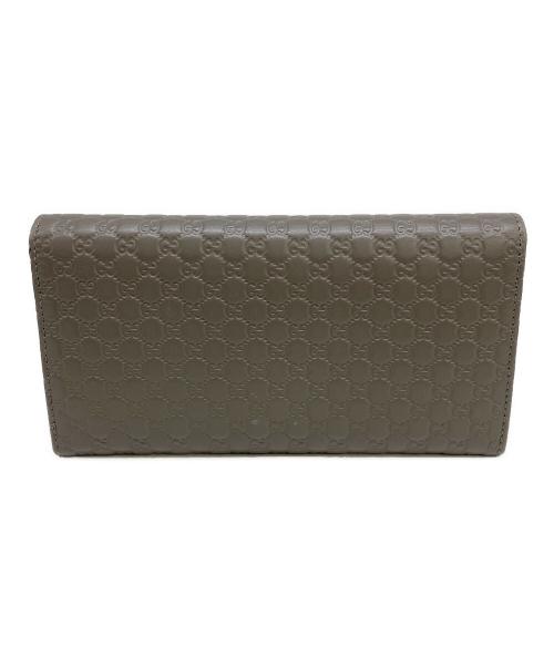 GUCCI（グッチ）GUCCI (グッチ) 長財布 	グッチシマ グレーの古着・服飾アイテム