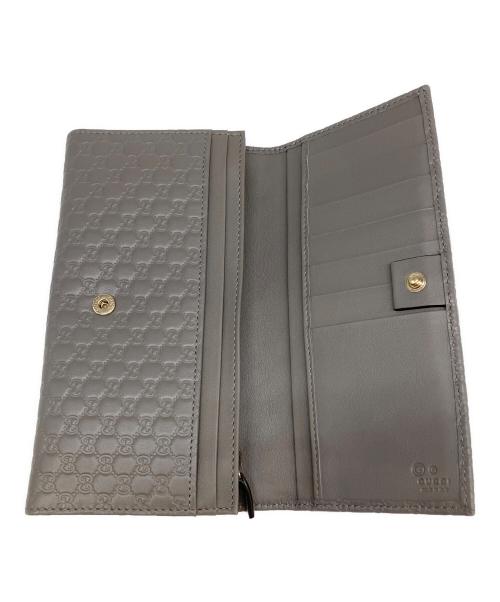 GUCCI（グッチ）GUCCI (グッチ) 長財布 	グッチシマ グレーの古着・服飾アイテム