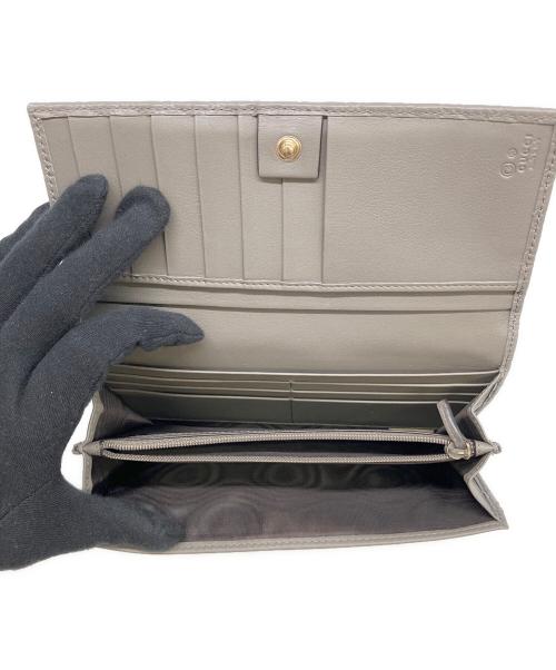 GUCCI（グッチ）GUCCI (グッチ) 長財布 	グッチシマ グレーの古着・服飾アイテム