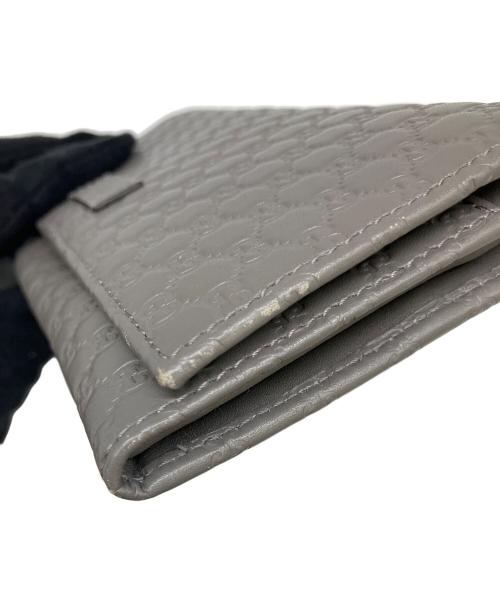 GUCCI（グッチ）GUCCI (グッチ) 長財布 	グッチシマ グレーの古着・服飾アイテム