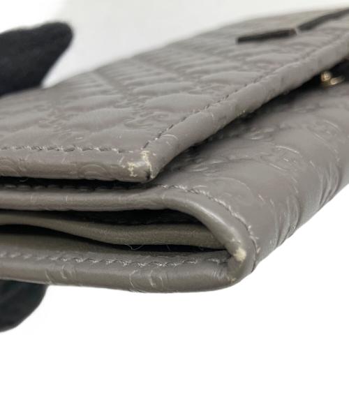 GUCCI（グッチ）GUCCI (グッチ) 長財布 	グッチシマ グレーの古着・服飾アイテム