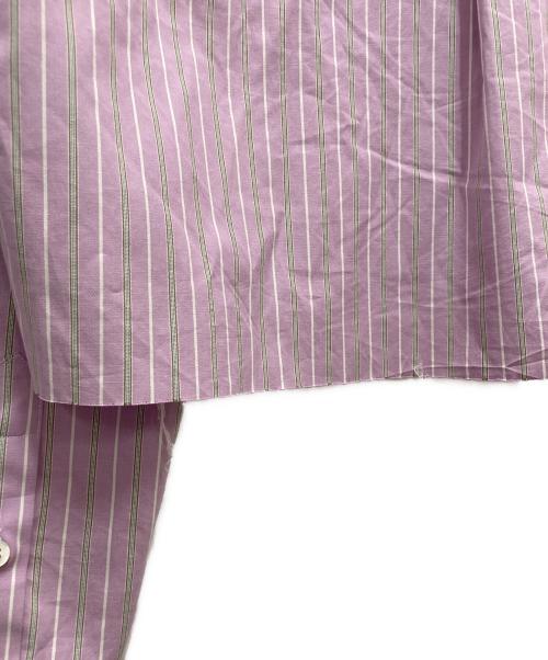 HOMME girls（オムガールズ）HOMME girls (オムガールズ) 長袖クロップドシャツ スカイブルー サイズ:XSの古着・服飾アイテム