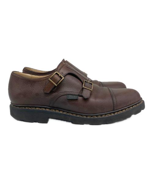 PARABOOT（パラブーツ）PARABOOT (パラブーツ) WILLIAM ダブルモンクストラップシューズ ブラウン サイズ:7 1/2の古着・服飾アイテム