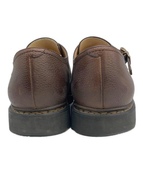 PARABOOT（パラブーツ）PARABOOT (パラブーツ) WILLIAM ダブルモンクストラップシューズ ブラウン サイズ:7 1/2の古着・服飾アイテム