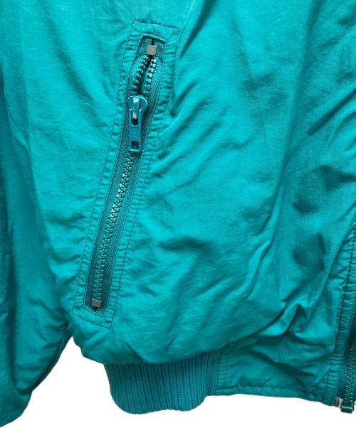 Eddie Bauer（エディーバウアー）Eddie Bauer (エディーバウアー) ナイロンフリースジャケット グリーン サイズ:Lの古着・服飾アイテム