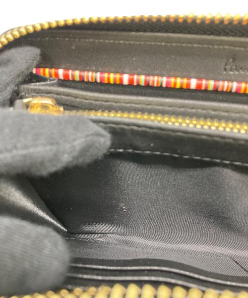 PAUL SMITH（ポールスミス）PAUL SMITH (ポールスミス) 長財布　マーケトリーストライプ ブラックの古着・服飾アイテム