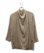 ISSEY MIYAKE PERMANENTイッセイミヤケパーマネント）の古着「長袖ブラウス」｜ベージュ