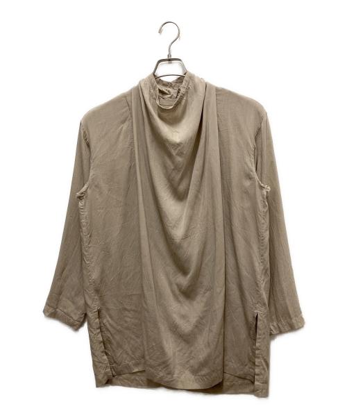 ISSEY MIYAKE PERMANENT（イッセイミヤケパーマネント）ISSEY MIYAKE PERMANENT (イッセイミヤケパーマネント) 長袖ブラウス ベージュ サイズ:Mの古着・服飾アイテム