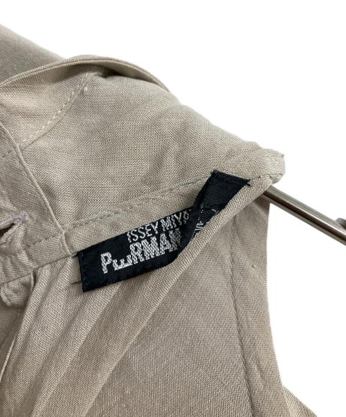 ISSEY MIYAKE PERMANENT（イッセイミヤケパーマネント）ISSEY MIYAKE PERMANENT (イッセイミヤケパーマネント) 長袖ブラウス ベージュ サイズ:Mの古着・服飾アイテム