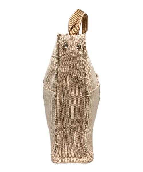 HERMES（エルメス）HERMES (エルメス) キャンバストートバッグ　	フルートゥMM ベージュ サイズ:MMの古着・服飾アイテム