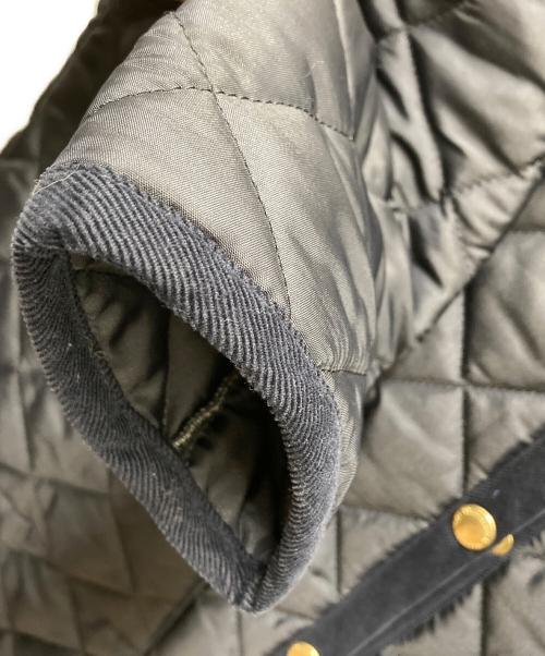 Traditional Weatherwear（トラディショナルウェザーウェア）Traditional Weatherwear (トラディショナルウェザーウェア) ARKLEY LONG キルティングノーカラーロングコート ネイビー サイズ:32の古着・服飾アイテム