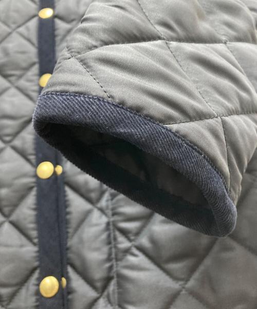 Traditional Weatherwear（トラディショナルウェザーウェア）Traditional Weatherwear (トラディショナルウェザーウェア) ARKLEY LONG キルティングノーカラーロングコート ネイビー サイズ:32の古着・服飾アイテム