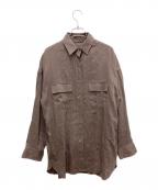 DEUXIEME CLASSEドゥーズィエム クラス）の古着「shirt ジャケット」｜ブラウン