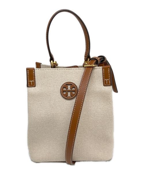TORY BURCH（トリーバーチ）TORY BURCH (トリーバーチ) バスケットショルダーバッグ ベージュの古着・服飾アイテム