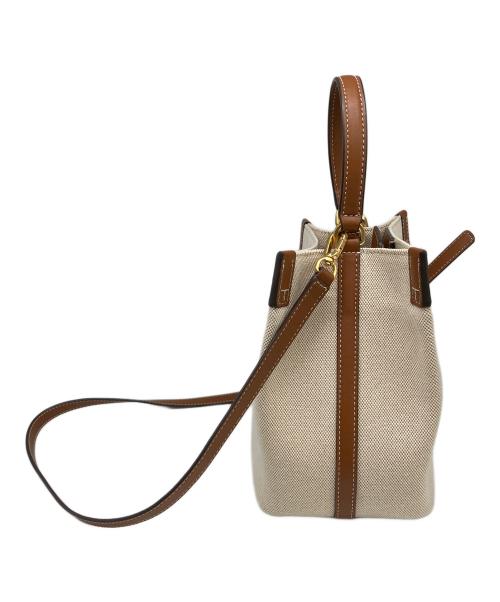 TORY BURCH（トリーバーチ）TORY BURCH (トリーバーチ) バスケットショルダーバッグ ベージュの古着・服飾アイテム