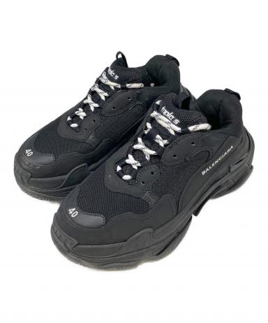 中古・古着通販】BALENCIAGA (バレンシアガ) TRIPLE S ブラック サイズ