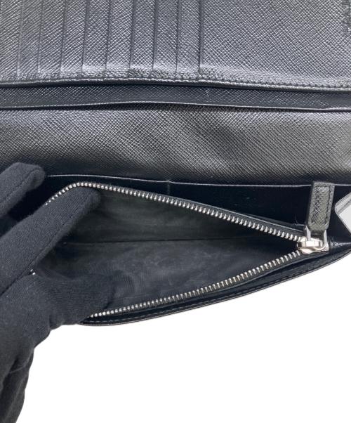 PRADA（プラダ）PRADA (プラダ) 長財布 サフィアーノ ブラックの古着・服飾アイテム