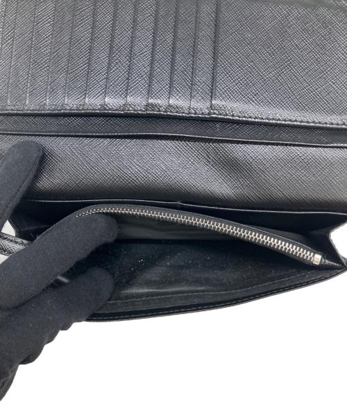 PRADA（プラダ）PRADA (プラダ) 長財布 サフィアーノ ブラックの古着・服飾アイテム