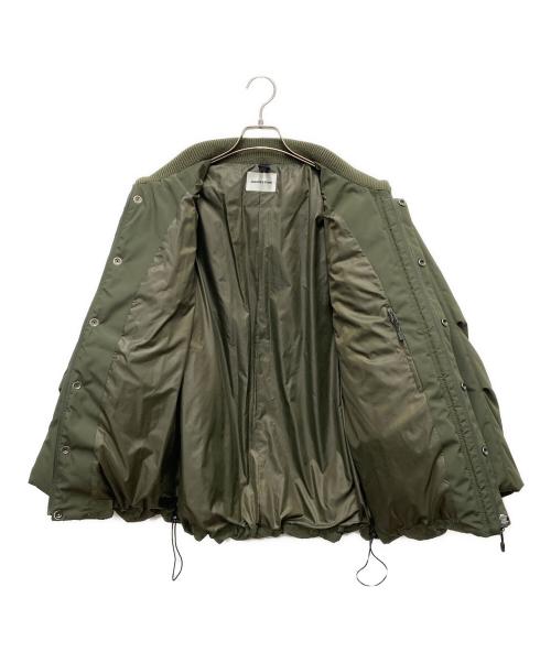 MONKEY TIME（モンキータイム）MONKEY TIME (モンキータイム) パデッド ニットカラー ジャケット カーキ サイズ:Sの古着・服飾アイテム