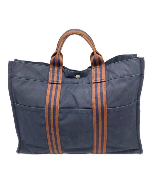 HERMES（エルメス）HERMES (エルメス) フールトゥ トートバッグ ネイビー サイズ:MMの古着・服飾アイテム