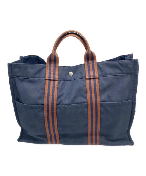 HERMES（エルメス）HERMES (エルメス) フールトゥ トートバッグ ネイビー サイズ:MMの古着・服飾アイテム