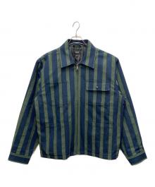 HUF（ハフ）の古着「LUDLOW DENIM CHORE JACKET」｜ネイビー×グリーン