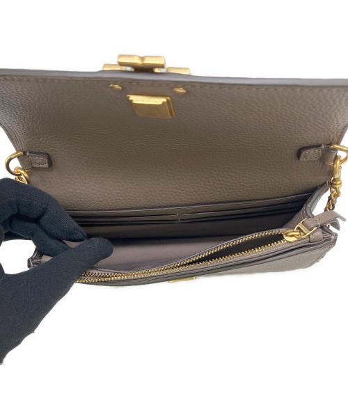 TORY BURCH（トリーバーチ）TORY BURCH (トリーバーチ) チェーンショルダーポーチ ベージュの古着・服飾アイテム