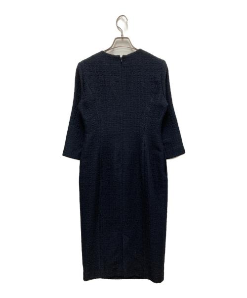 JENNE（ジェンヌ）JENNE (ジェンヌ) クラシックIラインツイードワンピース ブラック サイズ:Sの古着・服飾アイテム