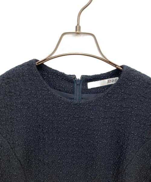 JENNE（ジェンヌ）JENNE (ジェンヌ) クラシックIラインツイードワンピース ブラック サイズ:Sの古着・服飾アイテム