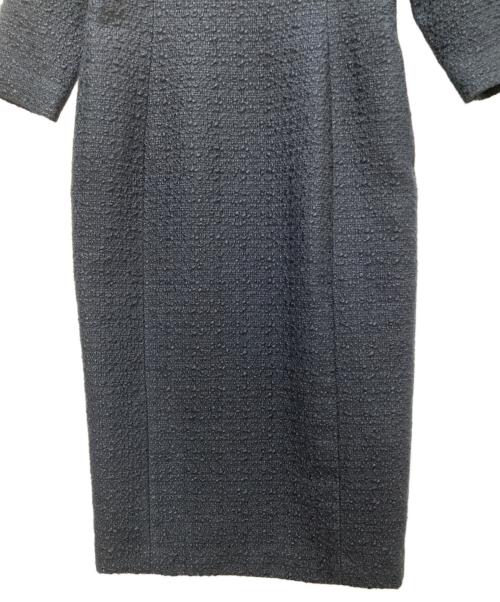 JENNE（ジェンヌ）JENNE (ジェンヌ) クラシックIラインツイードワンピース ブラック サイズ:Sの古着・服飾アイテム