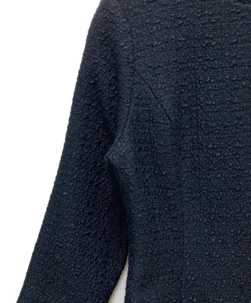 JENNE（ジェンヌ）JENNE (ジェンヌ) クラシックIラインツイードワンピース ブラック サイズ:Sの古着・服飾アイテム