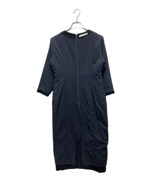 JENNE（ジェンヌ）JENNE (ジェンヌ) クラシックIラインツイードワンピース ブラック サイズ:Sの古着・服飾アイテム