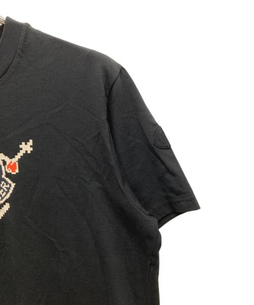 MONCLER（モンクレール）MONCLER (モンクレール) スキーロゴ半袖Tシャツ ブラック サイズ:Mの古着・服飾アイテム
