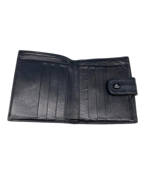 CHANEL（シャネル）CHANEL (シャネル) 2つ折り財布　キャビアスキン　 ブラックの古着・服飾アイテム