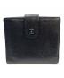 CHANEL (シャネル) 2つ折り財布　キャビアスキン　 ブラック：17000円