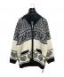 X-GIRL（エックスガール）の古着「LOGO PATTERN NORDIC CARDIGAN」｜ブラック