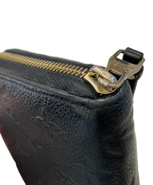 LOUIS VUITTON（ルイ ヴィトン）LOUIS VUITTON (ルイ ヴィトン) 長財布 	モノグラム・アンプラント ポルトフォイユ・クレマンス  ブラックの古着・服飾アイテム