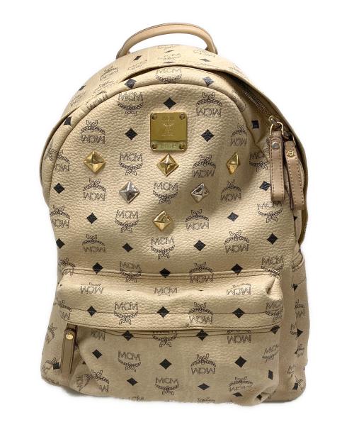 MCM（エムシーエム）MCM (エムシーエム) リュック　STARS STADS ベージュの古着・服飾アイテム
