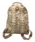 MCM (エムシーエム) リュック　STARS STADS ベージュ：18000円