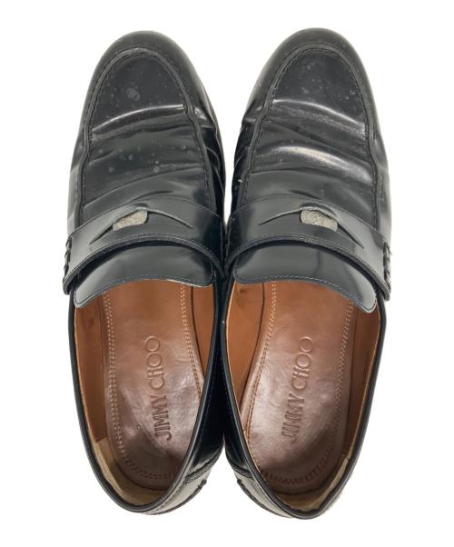 JIMMY CHOO（ジミーチュウ）JIMMY CHOO (ジミーチュウ) ローファー ブラック サイズ:SIZE 26.5cmの古着・服飾アイテム