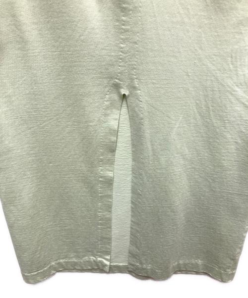 AURALEE（オーラリー）AURALEE (オーラリー) COTTON SLUB RAYON PLAITING SKIRT 黄緑 サイズ:SIZE 0の古着・服飾アイテム