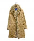 BURBERRY BLUE LABELバーバリーロンドンブルーレーベル）の古着「コーデュロイロングコート」｜ベージュ