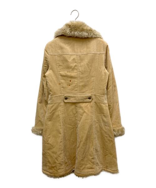 BURBERRY BLUE LABEL（バーバリーロンドンブルーレーベル）BURBERRY BLUE LABEL (バーバリーロンドンブルーレーベル) コーデュロイロングコート ベージュ サイズ:SIZE 40の古着・服飾アイテム
