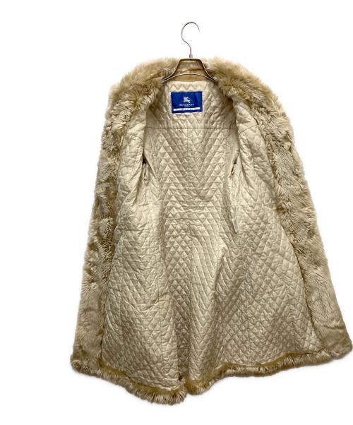 BURBERRY BLUE LABEL（バーバリーロンドンブルーレーベル）BURBERRY BLUE LABEL (バーバリーロンドンブルーレーベル) コーデュロイロングコート ベージュ サイズ:SIZE 40の古着・服飾アイテム